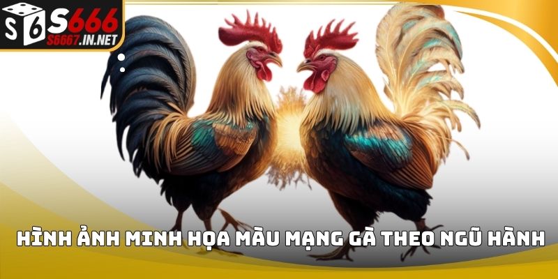 Hình ảnh minh họa màu mạng gà theo ngũ hành