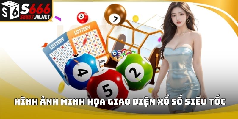 Hình ảnh minh họa giao diện xổ số siêu tốc