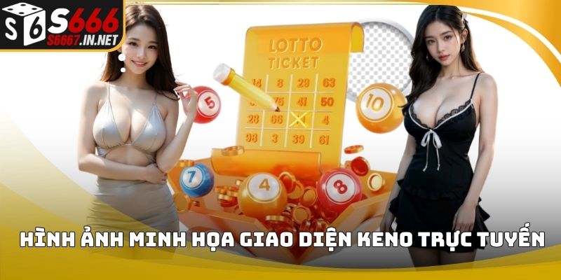 Hình ảnh minh họa giao diện keno trực tuyến