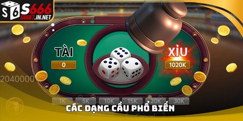 Minh họa các dạng cầu phổ biến trong Bí kíp bắt cầu tài xỉu