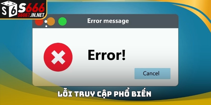 Thống kê lỗi truy cập phổ biến khi người dùng đăng nhập